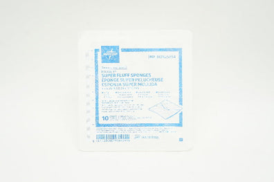 Medline NON25854 Bulkee II Super Fluff Sponges  6-Ply 6in x 6.75in ~ Box of 10